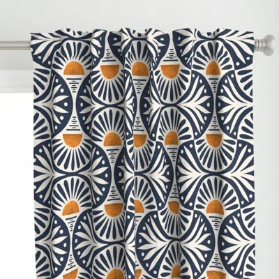 Spoonflower Art Deco Sunset And Curtain Panel