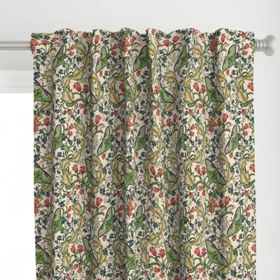 Spoonflower Art Nouveau Luna Moth On Curtain Panel