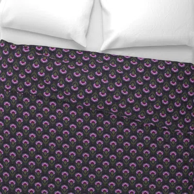 Spoonflower Art Nouveau Scottish Thistle - Small Scale Wide Cotton Sateen 3.5 oz 26" X 20" Standard Knife Edge
