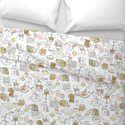 Spoonflower Art Of Cozy - Lucinda Wei Wide Cotton Sateen 3.5 oz 26" X 20" Standard Knife Edge