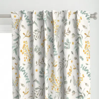 Spoonflower Australian Wattle And Curtain Panel