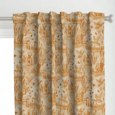 Spoonflower Autumn Hunt By The Lake Curtain Panel