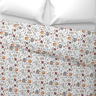 Spoonflower Autumn Rain Small Wide Cotton Sateen 3.5 oz 26" X 20" Standard Knife Edge