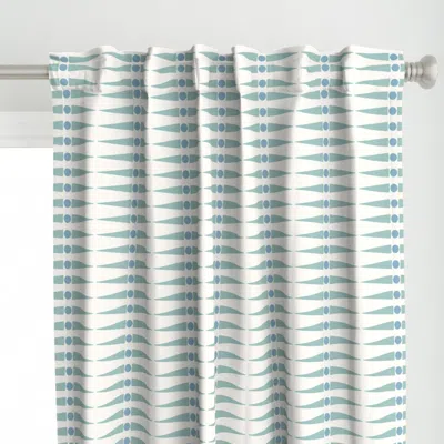 Spoonflower Backgammon Mid Century Curtain Panel