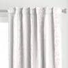Spoonflower Ballet Slipper On White Curtain Panel