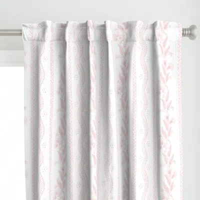 Spoonflower Ballet Slipper On White Curtain Panel