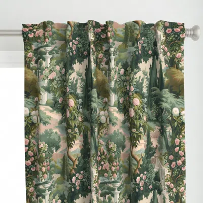 Spoonflower Baroque Garden Curtain Panel