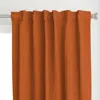 Spoonflower Basic Weave Rust Orange Curtain Panel
