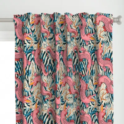 Spoonflower Bazaar Cosmic Gator Curtain Panel
