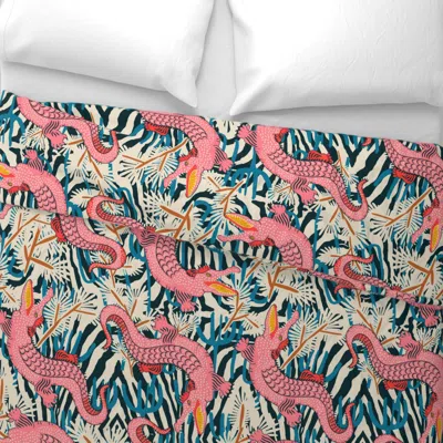Spoonflower Bazaar Cosmic Gator Large Wide Cotton Sateen 3.5 oz 26" X 20" Standard Knife Edge
