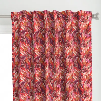 Spoonflower Bazaar Fete Moth Curtain Panel