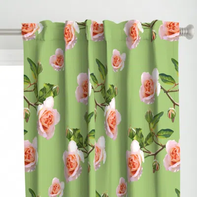 Spoonflower Beautiful Roses Curtain Panel