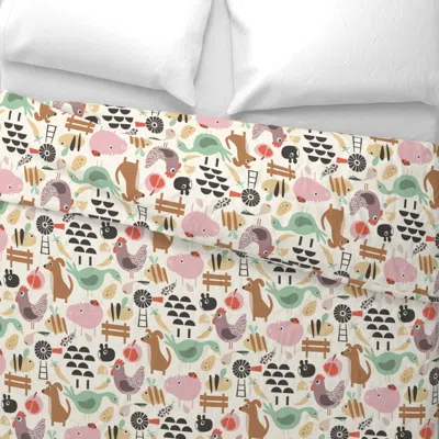 Spoonflower Bee A Farm Team Wide Cotton Sateen 3.5 oz 26" X 20" Standard Knife Edge