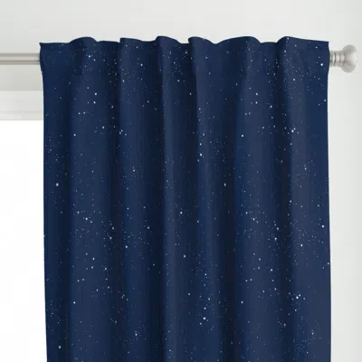 Spoonflower Big Night Sky And Stars Curtain Panel