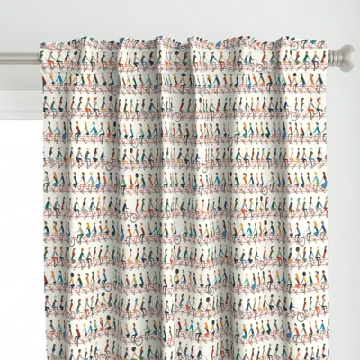 Spoonflower Bike Bus - Or - We're All Curtain Panel
