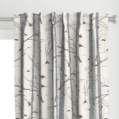 Spoonflower Birch Forest Jumbo 24in Curtain Panel