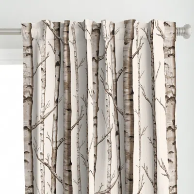 Spoonflower Birch Grove Fabric And Curtain Panel