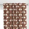 Spoonflower Bison Stripes - Aztec Curtain Panel
