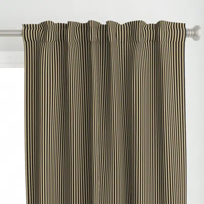 Spoonflower Black And Gold Vertical Curtain Panel