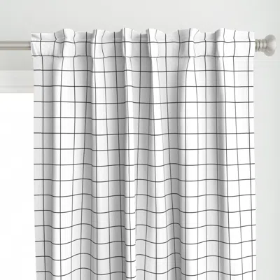 Spoonflower Black And White Curtain Panel