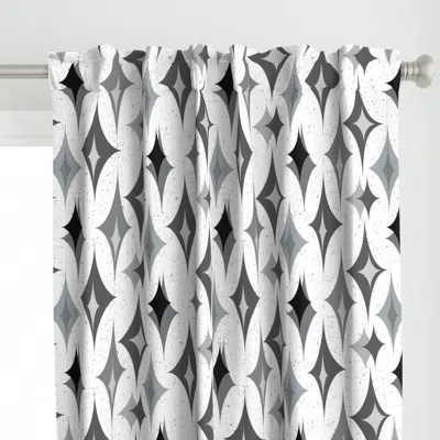 Spoonflower Black And White Curtain Panel
