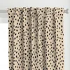 Spoonflower Black Speckle Marks Curtain Panel