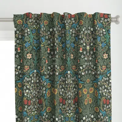 Spoonflower Blackthorn William Morris Curtain Panel