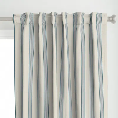 Spoonflower Blue And White Vertical Curtain Panel