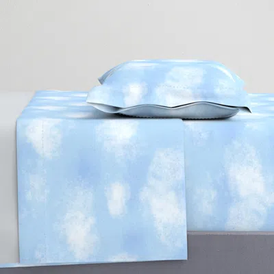 Spoonflower Blue Cloudy Sky Twin Xl Sheet Set