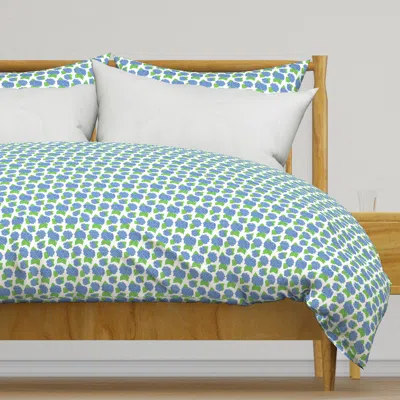 Spoonflower Blue Hydrangeas (small) Duvet Cover