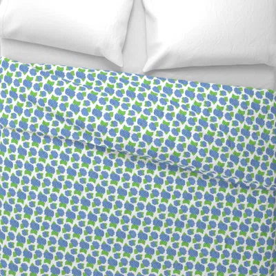Spoonflower Blue Hydrangeas (small) King Pillow Sham