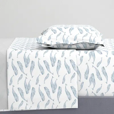 Spoonflower Blue Whale Oceanlife Animals Twin Sheet Set