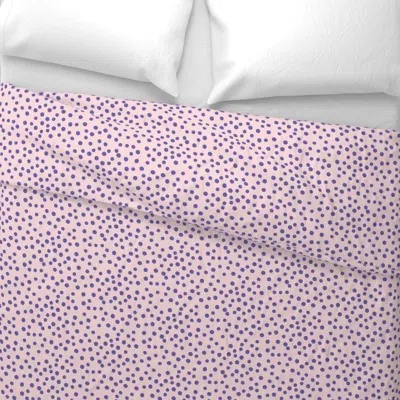 Spoonflower Blueberries - Pink - Small Wide Cotton Sateen 3.5 oz 26" X 20" Standard Knife Edge