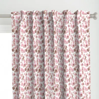 Spoonflower Blush And Earthy Curtain Panel