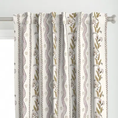 Spoonflower Blush And Toast Emma Curtain Panel