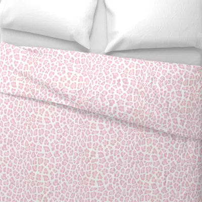 Spoonflower Blush Leopard Print Pink Leopard Skin Euro Pillow Sham