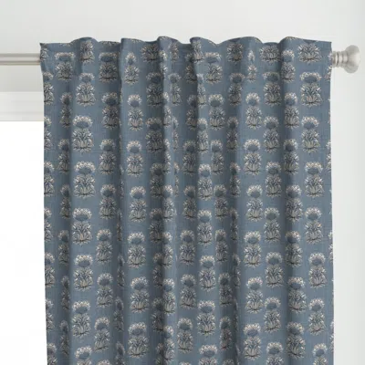 Spoonflower Blythe Provencal Block Curtain Panel