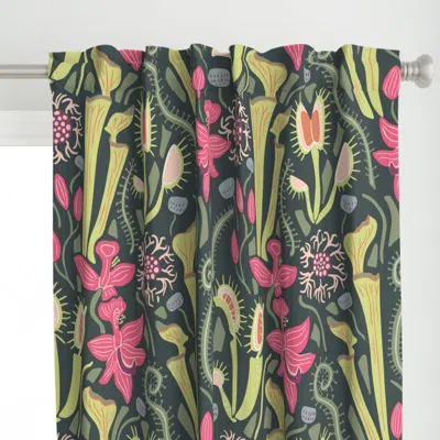 Spoonflower Bog Garden Jumbo Dark Curtain Panel