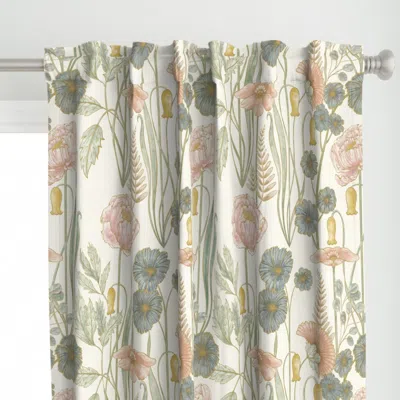 Spoonflower Bohemian Garden Curtain Panel