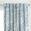 Spoonflower Boho Beach Hand Drawn Sea Curtain Panel