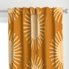 Spoonflower Boho Summer Sun Pattern Curtain Panel In Orange