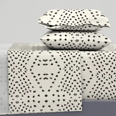 Spoonflower Boho Tile Large Off White Queen Sheet Set