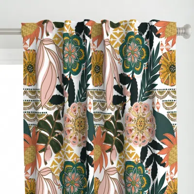 Spoonflower Boho Tropical Curtain Panel