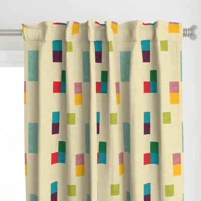 Spoonflower Bold Minimalism Pearl - Curtain Panel