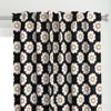 Spoonflower Bold Retro-modern White Curtain Panel
