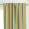 Spoonflower Bold Stripe - Yellow And Curtain Panel