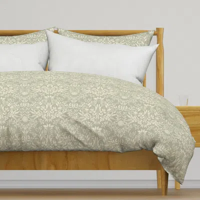 Spoonflower Botanical Sketched Forest Duvet Cover