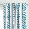 Spoonflower Botanical Stripe Pantone Curtain Panel
