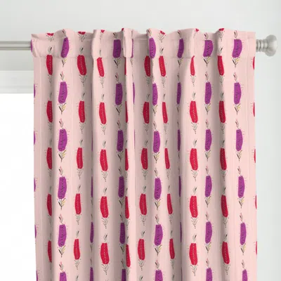 Spoonflower Bottle Brush (small) On Curtain Panel