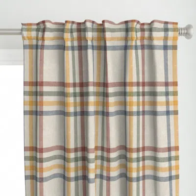 Spoonflower Bradbury Faded Rustic Curtain Panel